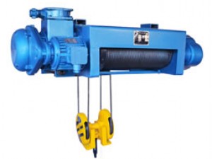 HB型防爆鋼絲繩電動(dòng)葫蘆其防爆等級為dⅡBT4，適用于ⅡB類（工廠用）。