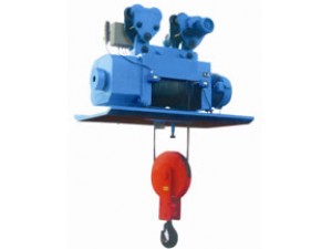 一種能適用于吊運(yùn)熔融金屬或其它高溫固態(tài)物品的冶金鋼絲繩子電動(dòng)葫蘆。